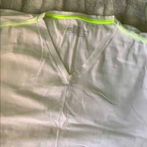 Under Armour white ribbed t-shirt